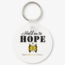Childhood Cancer Hold On To Hope keychains