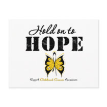 Childhood Cancer Hold On To Hope postcards