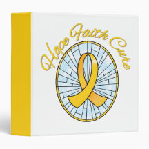 Childhood Cancer Hope Faith Cure Awareness Binder