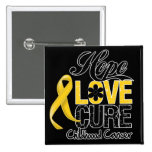Childhood Cancer Hope Love Cure buttons