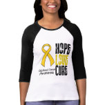 Childhood Cancer Hope Love Cure Ribbon t-shirts