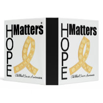 Childhood Cancer Hope Matters Jeweled Binder