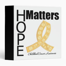 Childhood Cancer Hope Matters Jeweled Binder