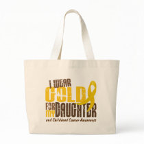Childhood Cancer I WEAR GOLD FOR MY DAUGHTER 6.3 bags