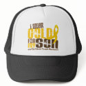 Childhood Cancer I WEAR GOLD FOR MY SON 6.3 hats