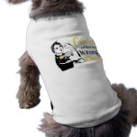 Childhood Cancer Picked The Wrong Diva Dog T-shirt
