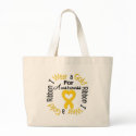 Childhood Cancer Ribbon For Awareness bags