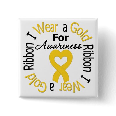 Childhood Cancer Ribbon For Awareness Pins by giftsforawareness