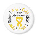 Childhood Cancer Ribbon For Awareness magnets