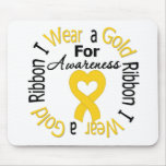 Childhood Cancer Ribbon For Awareness Mouse Pad