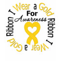 Childhood Cancer Ribbon For Awareness t-shirts