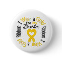 Childhood Cancer Ribbon For My Brother buttons