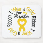 Childhood Cancer Ribbon For My Brother Mouse Mat