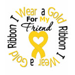 Childhood Cancer Ribbon For My Friend t-shirts