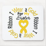 Childhood Cancer Ribbon For My Sister Mouse Pad