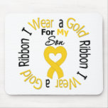Childhood Cancer Ribbon For My Son Mouse Pad