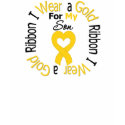Childhood Cancer Ribbon For My Son t-shirts