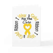 Childhood Cancer Ribbon For The Cure cards
