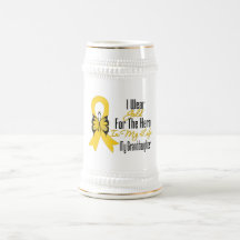 Childhood Cancer Ribbon My Hero My Granddaughter Mug