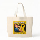 Childhood Cancer Rosie Riveter - Fight Like a Girl bags