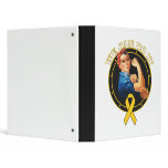 Childhood Cancer - Rosie The Riveter - We Can Do I Binder