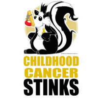 Childhood Cancer Stinks photo sculptures