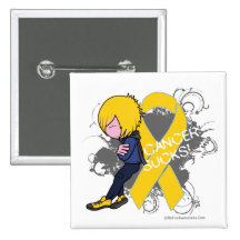 Childhood Cancer Sucks (Boy) Pins