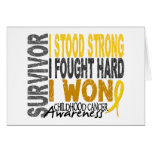 Childhood Cancer Survivor 4 cards