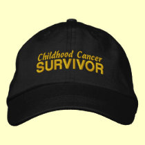 Childhood Cancer Survivor embroidered hats