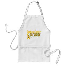 Childhood Cancer Survivor Flower Ribbon Aprons