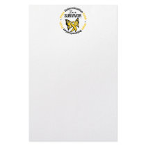 Childhood Cancer Survivor Hope Determination Faith stationery