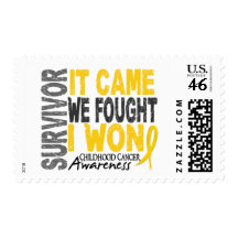 Childhood Cancer Survivor It Came We Fought I Won Stamp