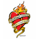 Childhood Cancer Tattoo Heart t-shirts
