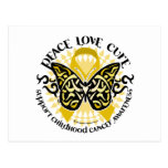 Childhood Cancer Tribal Butterfly Postcard