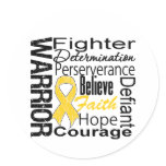 Childhood Cancer Warrior Collage Stickers