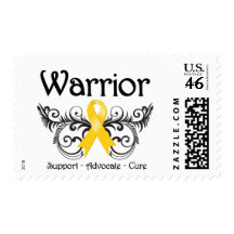 Childhood Cancer Warrior Scroll Stamps