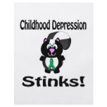 Childhood Depression Stinks Skunk Awareness Design flyers