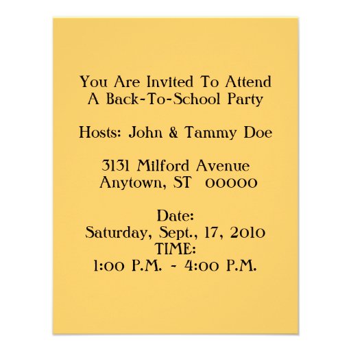CHILDHOOD EDUCATION SCHOOL HOUSE CUTE INVITATION