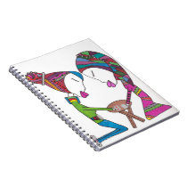 childhood friends over tea notebook. notebooks