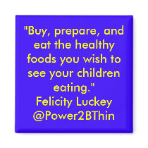 Childhood Obesity Solutions magnets by Power2BThin Childhood Obesity Solutions magnets