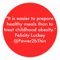 Childhood Obesity Solutions stickers by Power2BThin Childhood Obesity Solutions stickers