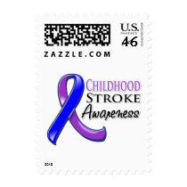 Childhood Stroke Awareness Ribbon Stamps