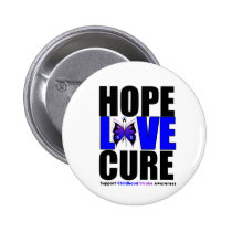Childhood Stroke Hope Love Cure Pinback Buttons