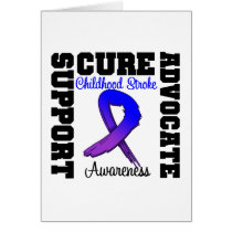 Childhood Stroke Support Advocate Cure Greeting Cards