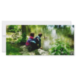 Children and Ducks in Park rack cards