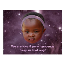 Children are pure love postcard