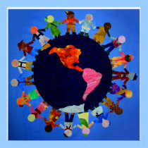 Children around the World Canvas Print: