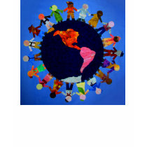 Children around the World Fitted T-Shirt: