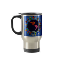 Children around the World Travel Mug: by PeaceMontessori Children around the World Travel Mug: