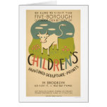 Children Art Brooklyn 1938 WPA cards